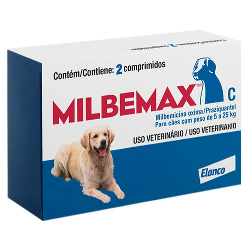 Vermífugo Milbemax C Cães de 5kg a 25kg com 2 Comprimidos é bom? Vale a pena?
