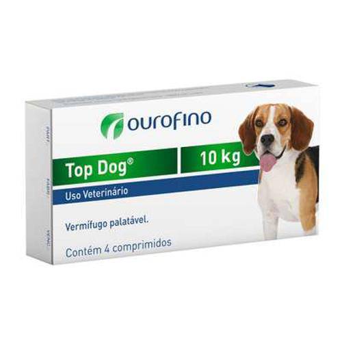 Vermifugo Ouro Fino Top Dog para Cães de Até 10kg - 4 Comprimidos é bom? Vale a pena?