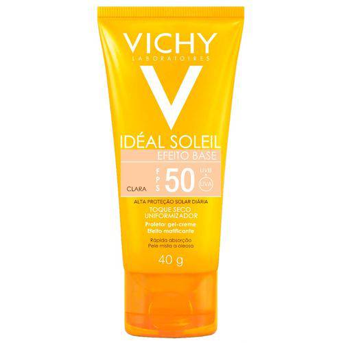 Vichy Ideal Soleil Efeito Base Fps 50 Cor Clara 40g é bom? Vale a pena?