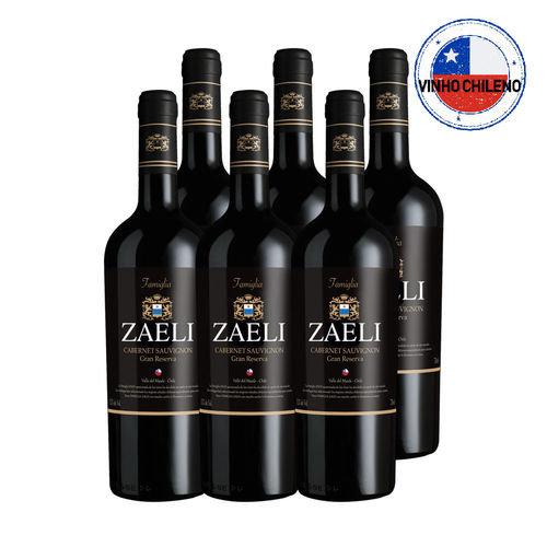 Vinho Chileno Cabernet Sauvignon Famiglia Zago Zaeli Gran Reserva Caixa com 06 Unidades de 750ml é bom? Vale a pena?