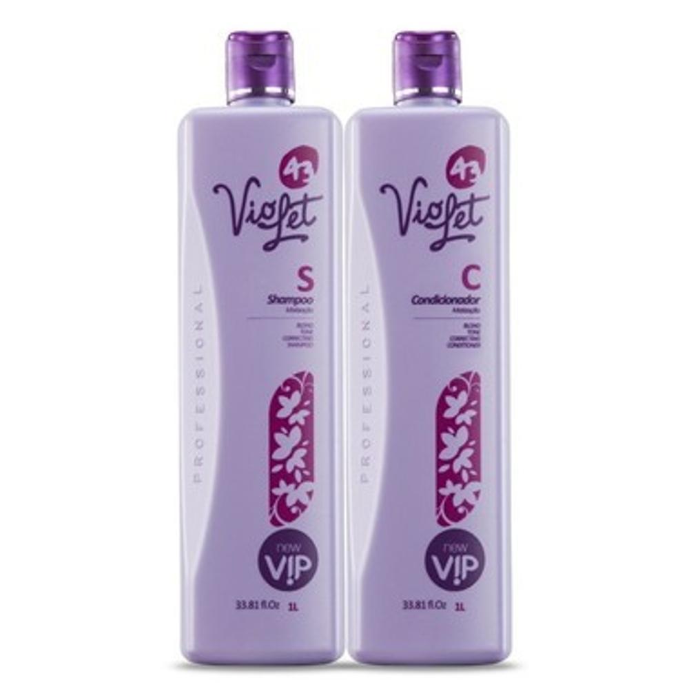 Vip Violet 43 Kit Matizador Profissional (1 Lt Shampoo + 1lt Condicionador) é bom? Vale a pena?