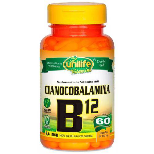 Vitamina B12 Cobalamina Vegana 60 Cápsulas de 450mg é bom? Vale a pena?