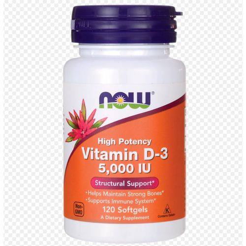 Vitamina D-3 5000 Ui 120 Softgels Now Foods é bom? Vale a pena?