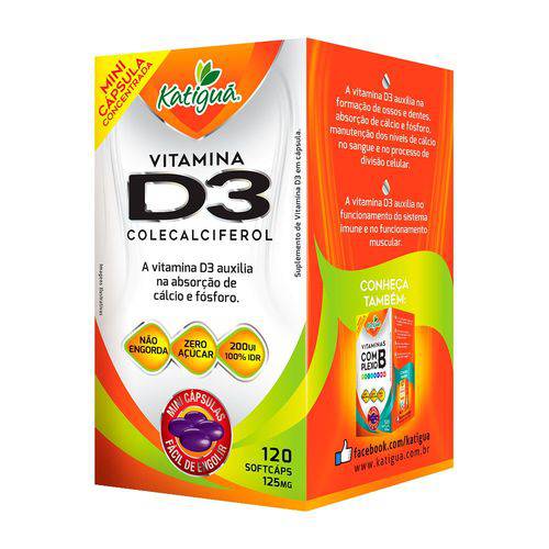 Vitamina D3 Colecalciferol - 120 Cápsulas - Katigua é bom? Vale a pena?