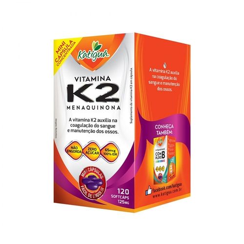 Vitamina K2 (menaquinona-7) 120caps 125mg é bom? Vale a pena?