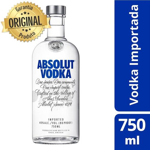 Vodka Importada Absolut Natural - 750ml é bom? Vale a pena?