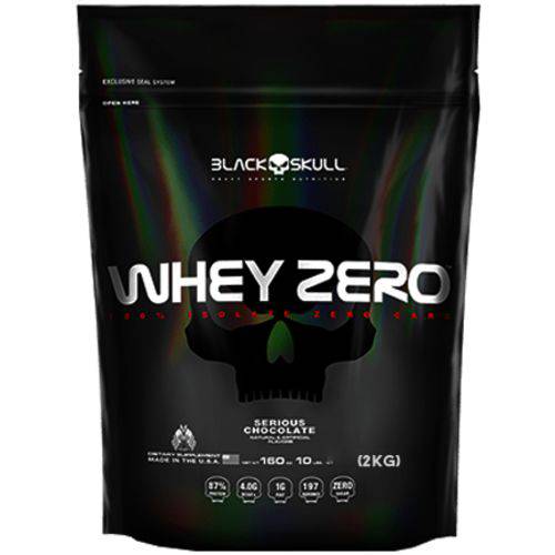 Whey Zero 100% Isolado (2kg) - Refil - Black Skull é bom? Vale a pena?