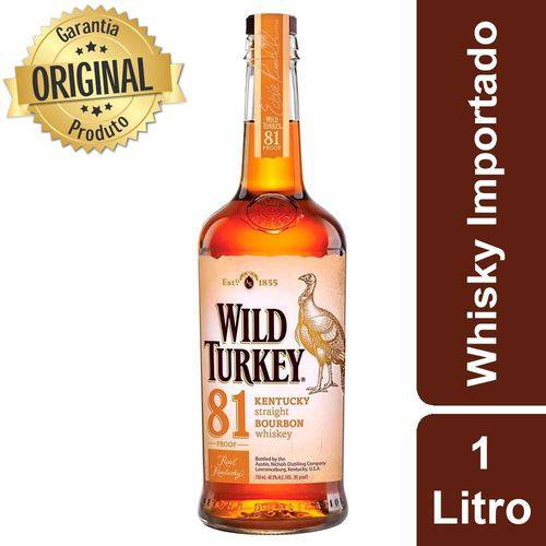 Whisky Americano Garrafa 1 Litro - Wild Turkey é bom? Vale a pena?