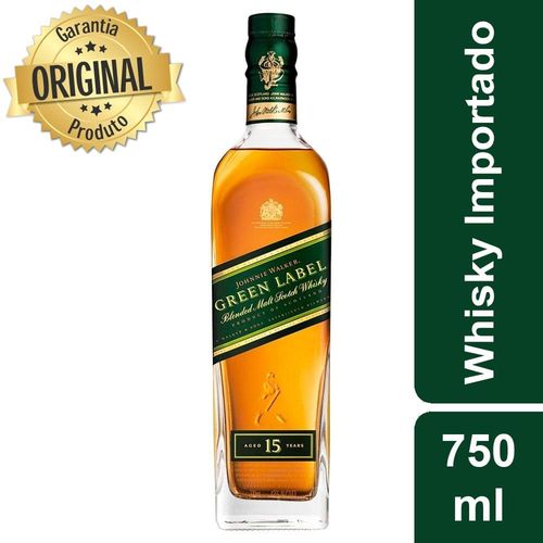 Whisky Escocês Green Label 15 Anos Garrafa 750ml Litro - Johnnie Walker é bom? Vale a pena?