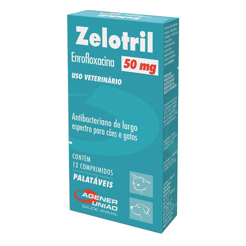 Zelotril 50 Mg Antibacteriano para Cães e Gatos 12 Comprimidos é bom? Vale a pena?