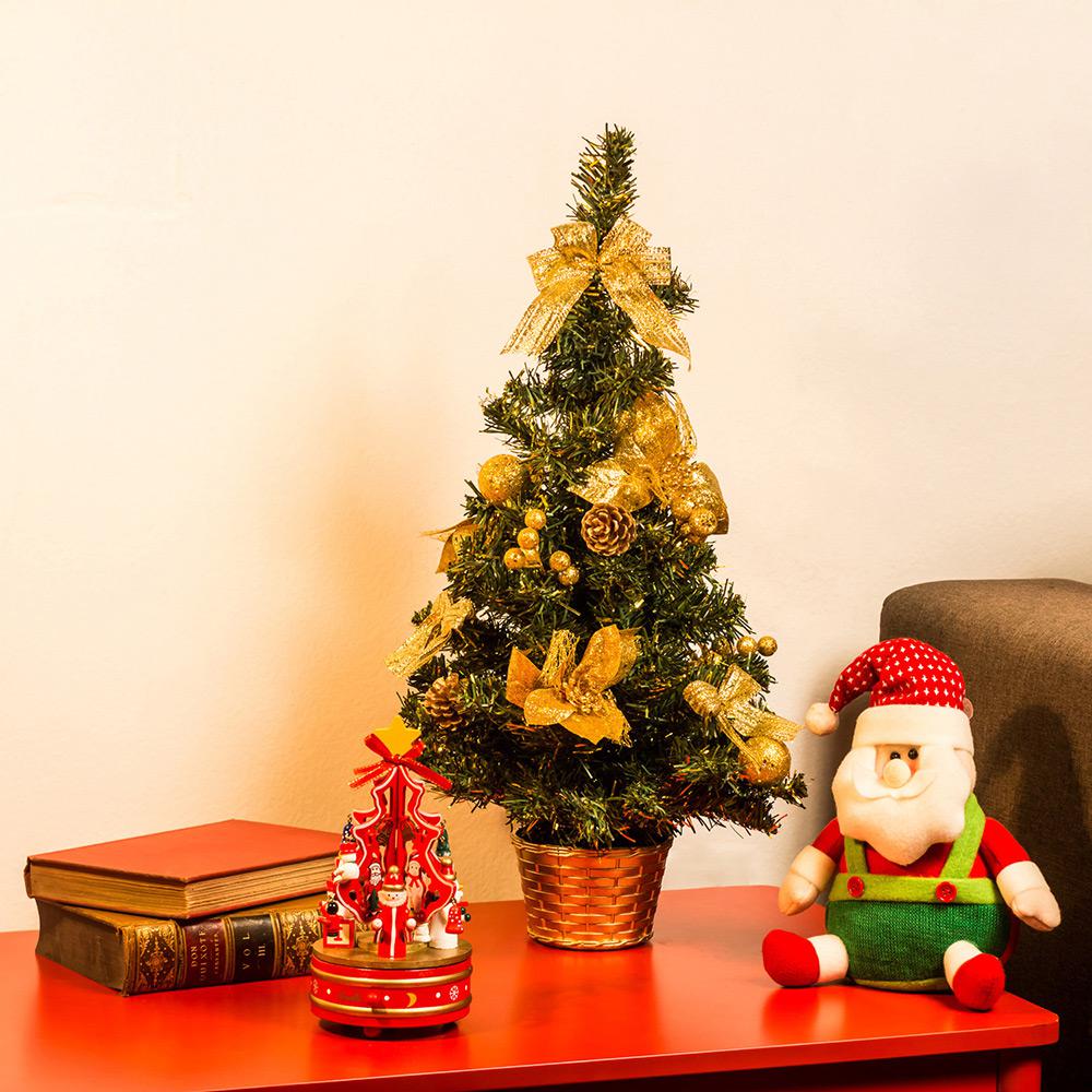 Árvore de Mesa com Decoração Dourada 60cm - Orb Christmas é bom? Vale a pena?