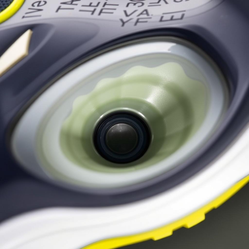 Detalhe do amortecimento da Mizuno Morelia II Pro