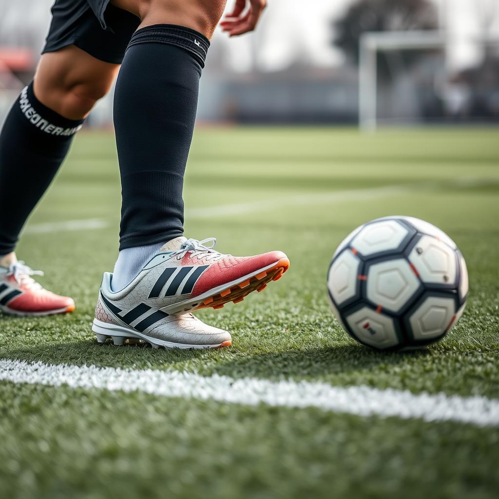 Jogador com chuteira Joma Maxima em campo