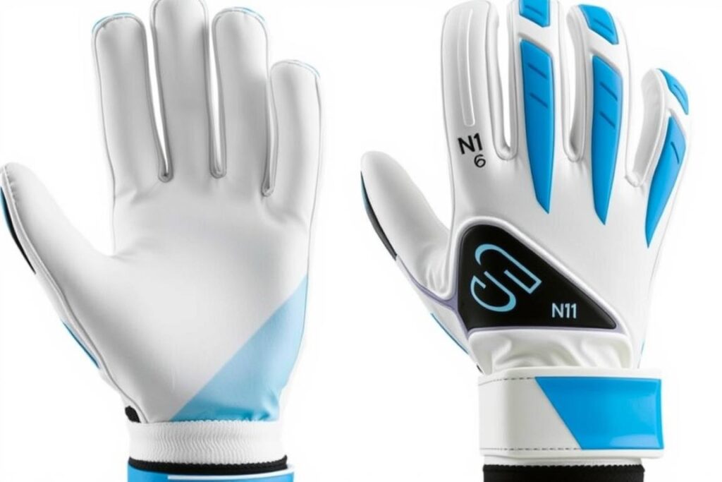 Luvas de goleiro N1 Cronos com látex alemão e corte híbrido